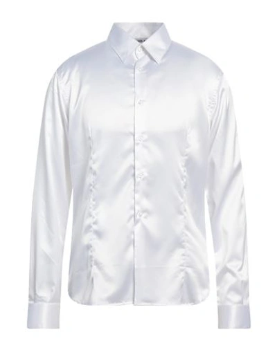 L.b.k. L. B.k. Man Shirt White Size Xl Polyester, Elastane