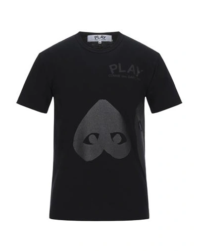 Comme Des Garçons Play Man T-shirt Black Size Xl Cotton