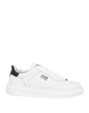 CAVALLI CLASS CAVALLI CLASS MAN SNEAKERS WHITE SIZE 9 LEATHER