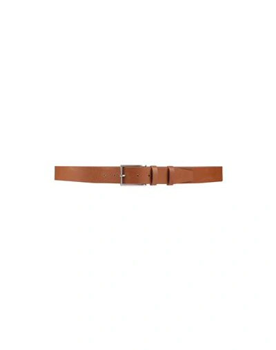 Primo Emporio Man Belt Tan Size 39.5 Soft Leather In Brown