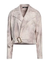 Siste's Woman Jacket Ivory Size L Polyester, Elastane In White