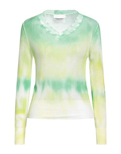 Brand Unique Woman Sweater Light Green Size 0 Cotton