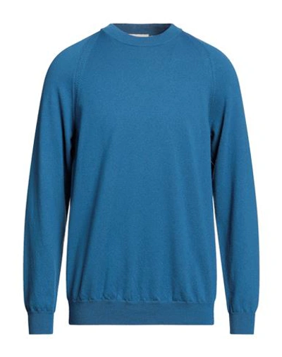 Lucques Man Sweater Navy Blue Size 42 Wool, Cashmere In Navy Blue