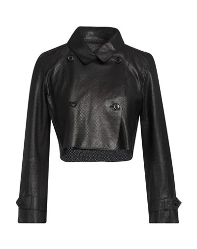 Bully Woman Jacket Black Size 6 Soft Leather