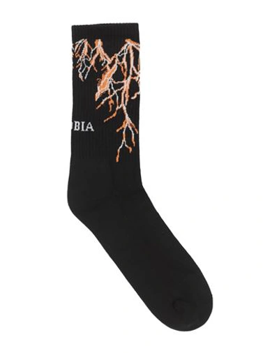 Phobia Archive Man Socks & Hosiery Black Size Onesize Cotton, Polyester, Elastane