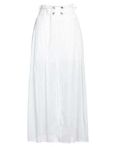 No-nà Woman Maxi Skirt White Size S Cotton