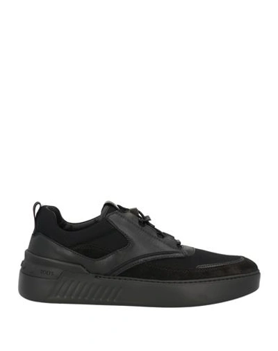 Tod's No Code Tod's No_code Man Sneakers Black Size 6 Leather, Textile Fibers