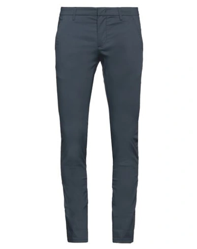 DONDUP DONDUP MAN PANTS NAVY SIZE 40 COTTON, POLYAMIDE, ELASTANE
