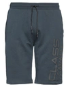 Cavalli Class Man Shorts & Bermuda Shorts Midnight Blue Size L Cotton