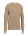 Fedeli Man Sweater Beige Size 44 Cotton
