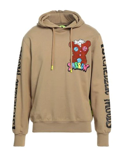 Barrow Man Sweatshirt Camel Size Xs Cotton In Beige