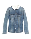 Ben Taverniti Unravel Project Woman Denim Outerwear Blue Size 6 Cotton, Polyester, Viscose, Polyuret In Blue