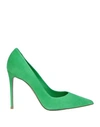 Le Silla Woman Pumps Green Size 7 Soft Leather