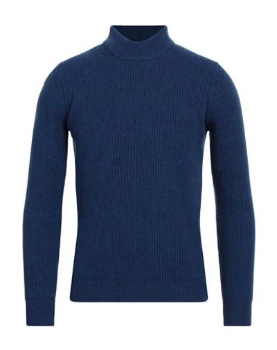 Roberto Collina Man Turtleneck Blue Size 38 Wool, Cashmere