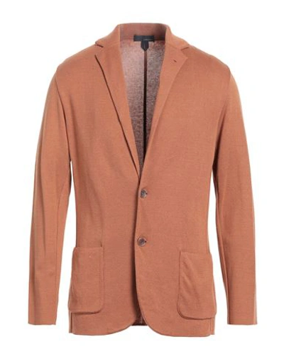 Lardini Man Suit Jacket Brick Red Size M Cotton