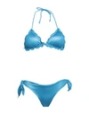 4giveness Woman Bikini Azure Size L Polyester, Elastane In Blue