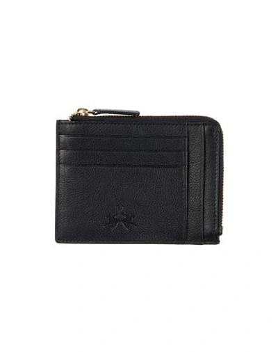 LA MARTINA LA MARTINA MAN COIN PURSE MIDNIGHT BLUE SIZE - SOFT LEATHER