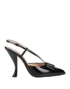 Thom Browne Woman Pumps Black Size 10 Soft Leather In Black