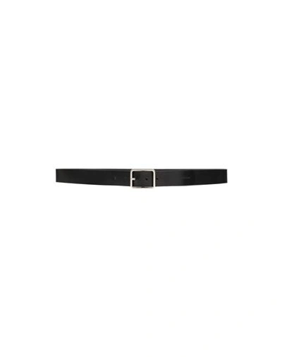 Emporio Armani Man Belt Black Size Onesize Soft Leather