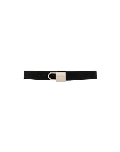 Buscemi Man Belt Black Size 42 Soft Leather