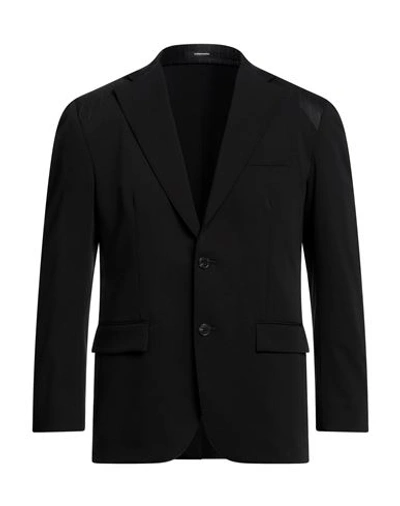 Costume National Man Blazer Black Size 38 Polyester, Viscose, Elastane