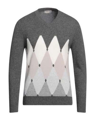 Ballantyne Man Sweater Lead Size 42 Cashmere In Grey