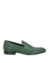 Giovanni Conti Man Loafers Green Size 13 Calfskin