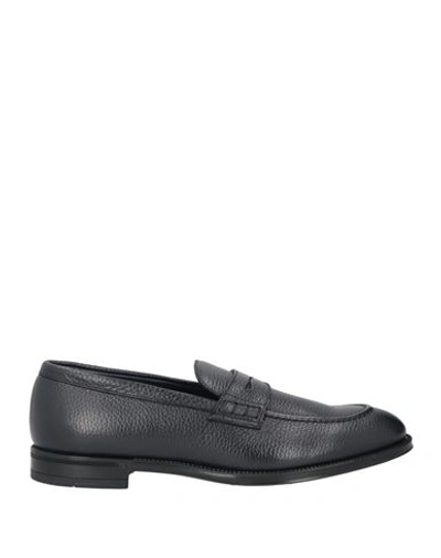 Doucal's Man Loafers Midnight Blue Size 9 Calfskin