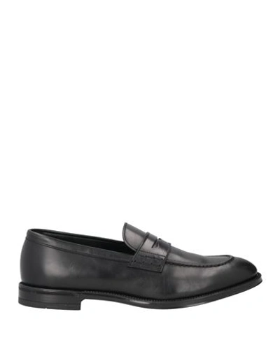 Doucal's Man Loafers Black Size 7 Calfskin