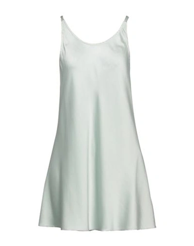 Antonelli Woman Mini Dress Sky Blue Size 6 Silk, Lycra