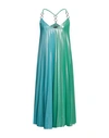 Siste's Woman Midi Dress Green Size S Polyester In Green