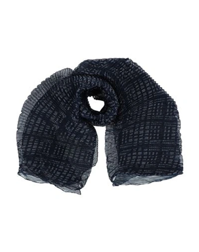 Emporio Armani Woman Scarf Midnight Blue Size - Polyester