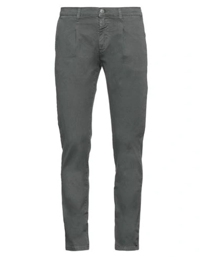 Grey Daniele Alessandrini Man Pants Steel Grey Size 32 Cotton, Elastane