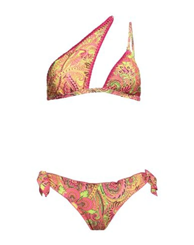 4giveness Woman Bikini Magenta Size L Polyester, Elastane