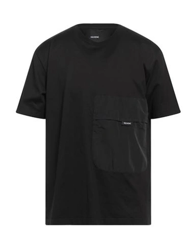Nemen Man T-shirt Black Size Xl Cotton, Nylon