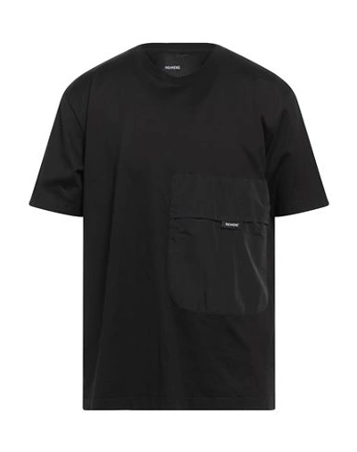 Nemen Man T-shirt Black Size S Cotton, Nylon In Black