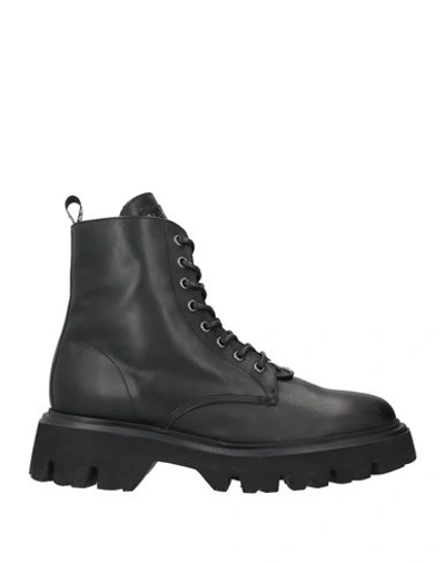 John Richmond Man Ankle Boots Black Size 13 Calfskin