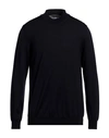 +39 Masq Man Turtleneck Midnight Blue Size 44 Merino Wool