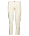 Liu •jo Man Man Pants Off White Size 32 Cotton, Elastane