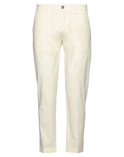 Liu •jo Man Man Pants Off White Size 32 Cotton, Elastane