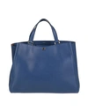 Valextra Woman Handbag Bright Blue Size - Calfskin