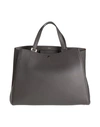 Valextra Woman Handbag Steel Grey Size - Calfskin