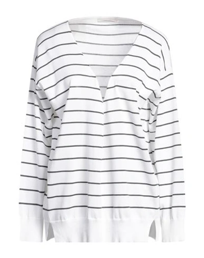 Fabiana Filippi Woman Sweater White Size 10 Cotton