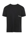 Hinnominate Man T-shirt Black Size L Cotton, Elastane