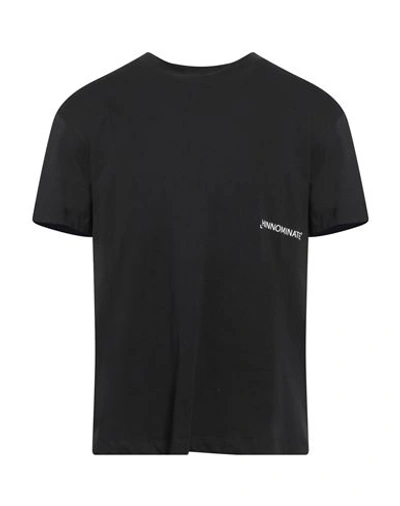 Hinnominate Man T-shirt Black Size L Cotton, Elastane