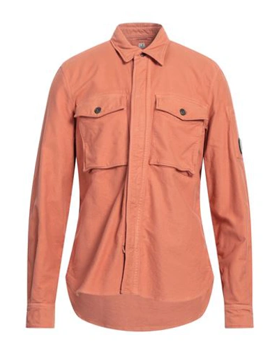 C.p. Company C. P. Company Man Shirt Salmon Pink Size L Cotton, Elastane