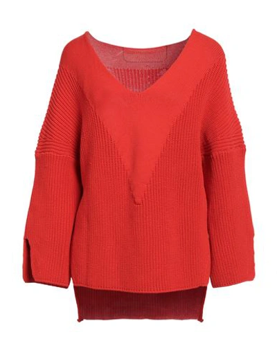Liviana Conti Woman Sweater Red Size 6 Polyamide