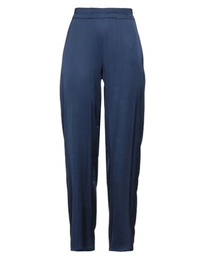 Camicettasnob Woman Pants Slate Blue Size 4 Viscose, Elastane