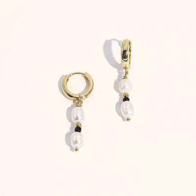 Joey Baby Makoto Freshwater Pearl Earrings In Silver