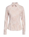 Camicettasnob Woman Shirt Light Brown Size 10 Cotton, Polyamide, Elastane In Beige